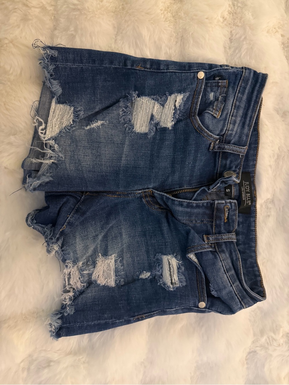Judy Blue Dark Blue High-Rise Denim Shorts